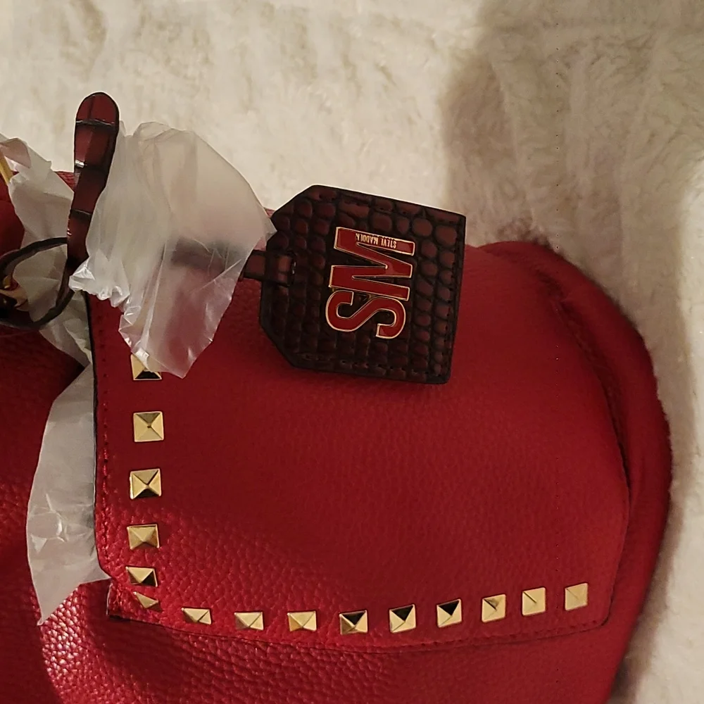 STEVE MADDEN SARA HOBO TOTE Crossbody/ Handbag ๐ with pouch ๐ inside - Picture 14 of 16
